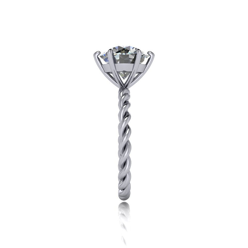 Lab Grown Diamond Engagement Ring Solitaire - Bel Viaggio gold Engagement Ring Bel Viaggio Designs, LLC