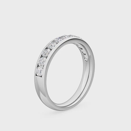 lab grown diamond wedding band