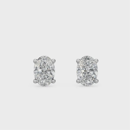 oval diamond earrings-bel viaggio designs