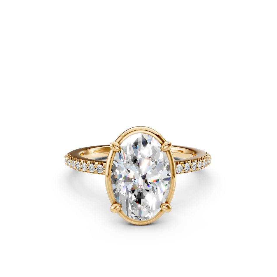 Carlotta Oval Lab Grown Diamond Engagement Ring