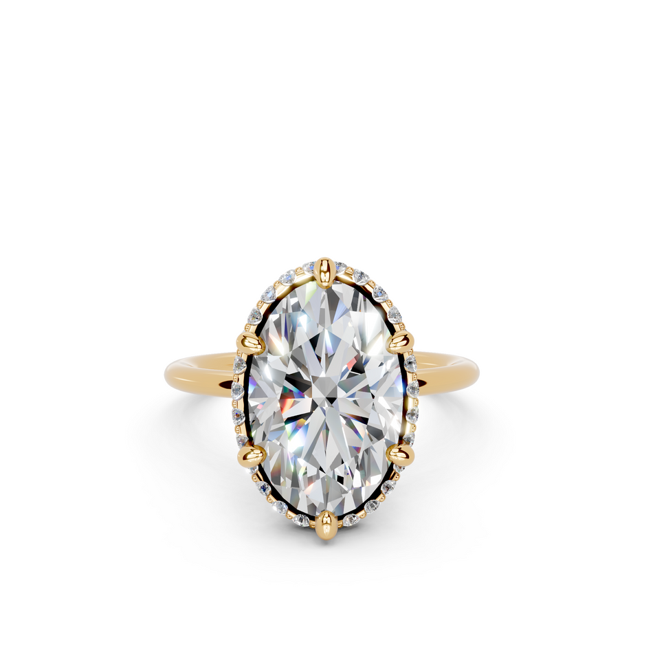 Cassidy Oval Lab Grown Diamond Engagement Ring 4.25 CTW