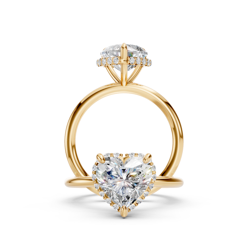 Cassidy Heart Shape Lab Grown Diamond Engagement Ring 2.20 ctw