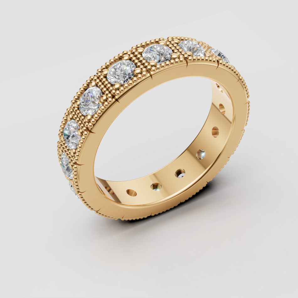 1.65 ctw Gold Eternity Band, Diamond or Sapphire