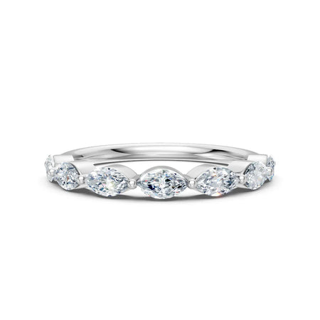 Elegant marquise diamond eternity band, custom engagement ring design