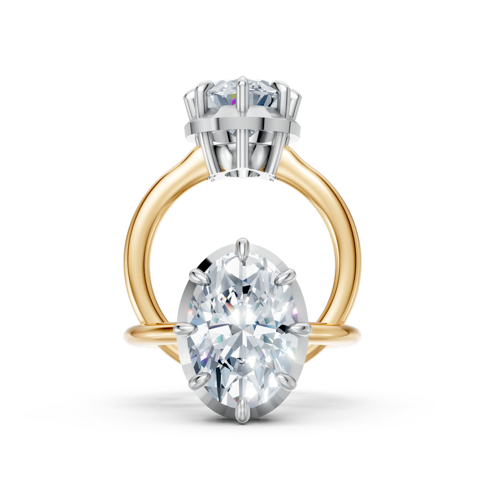 Gracie No. 2 Lab Diamond Georgian Engagement Ring 3 CTW