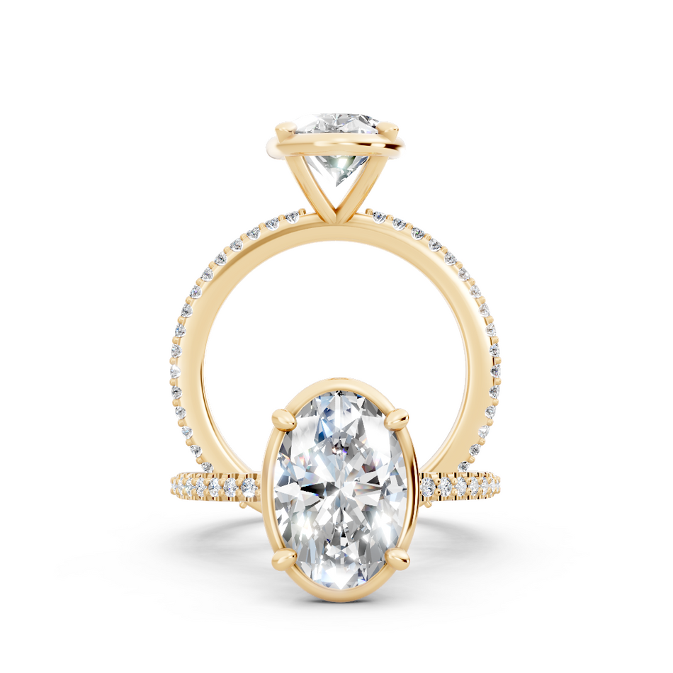 Carlotta Oval Lab Grown Diamond Engagement Ring