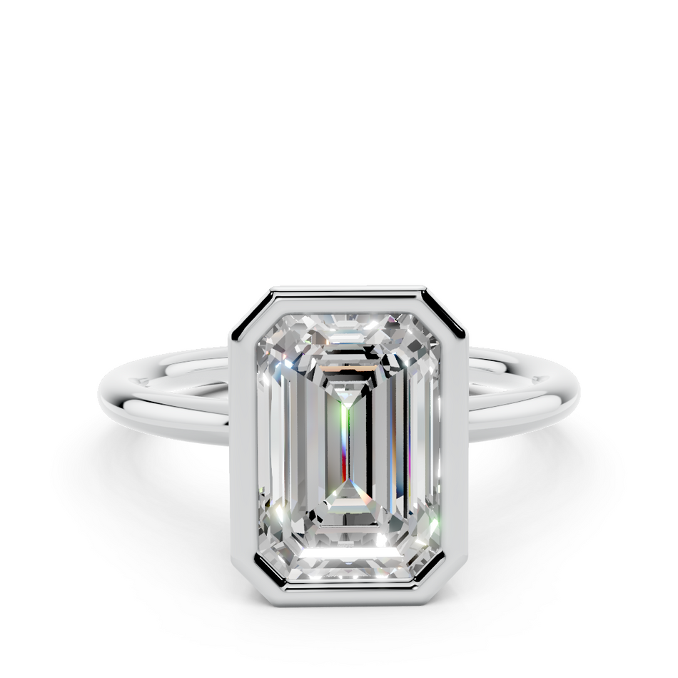Ariana No. 1 Emerald Cut Lab Grown Diamond Engagement Ring 2.50CTW