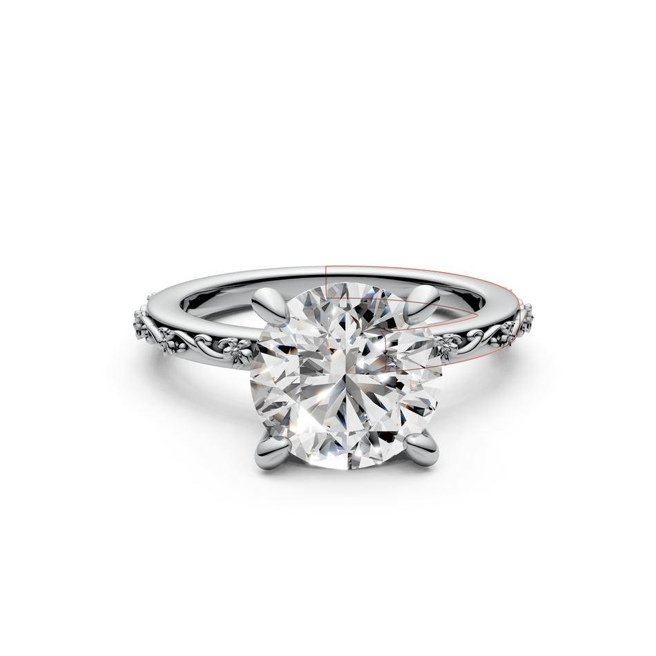 Bethie Vintage Style Lab Diamond Engagement Ring 2CTW