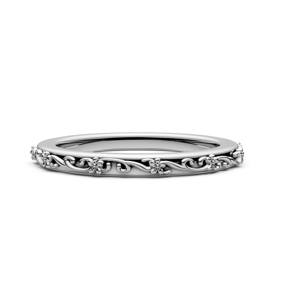 Bethie Vintage Style Wedding Band