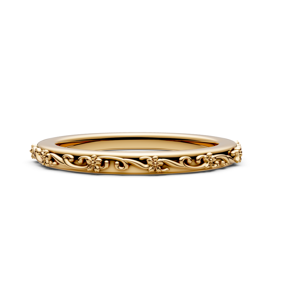 Bethie Vintage Style Wedding Band