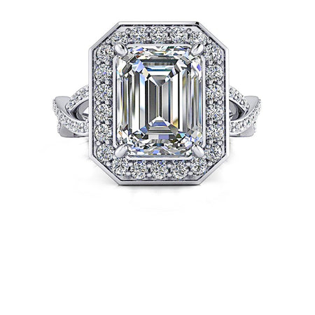 Yara No. 1 Emerald Cut Lab Grown Diamond Engagement Ring