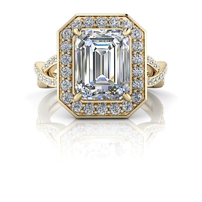 Yara No. 1 Emerald Cut Lab Grown Diamond Engagement Ring