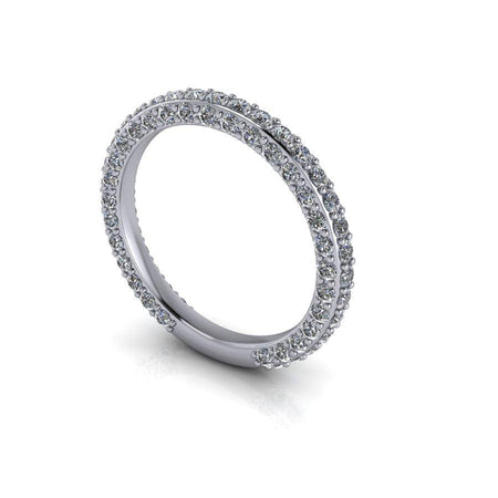 10kt white gold Wedding band Bel Viaggio Designs, LLC