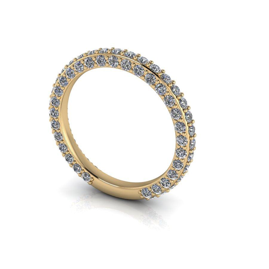 10kt yellow gold Wedding band Bel Viaggio Designs, LLC