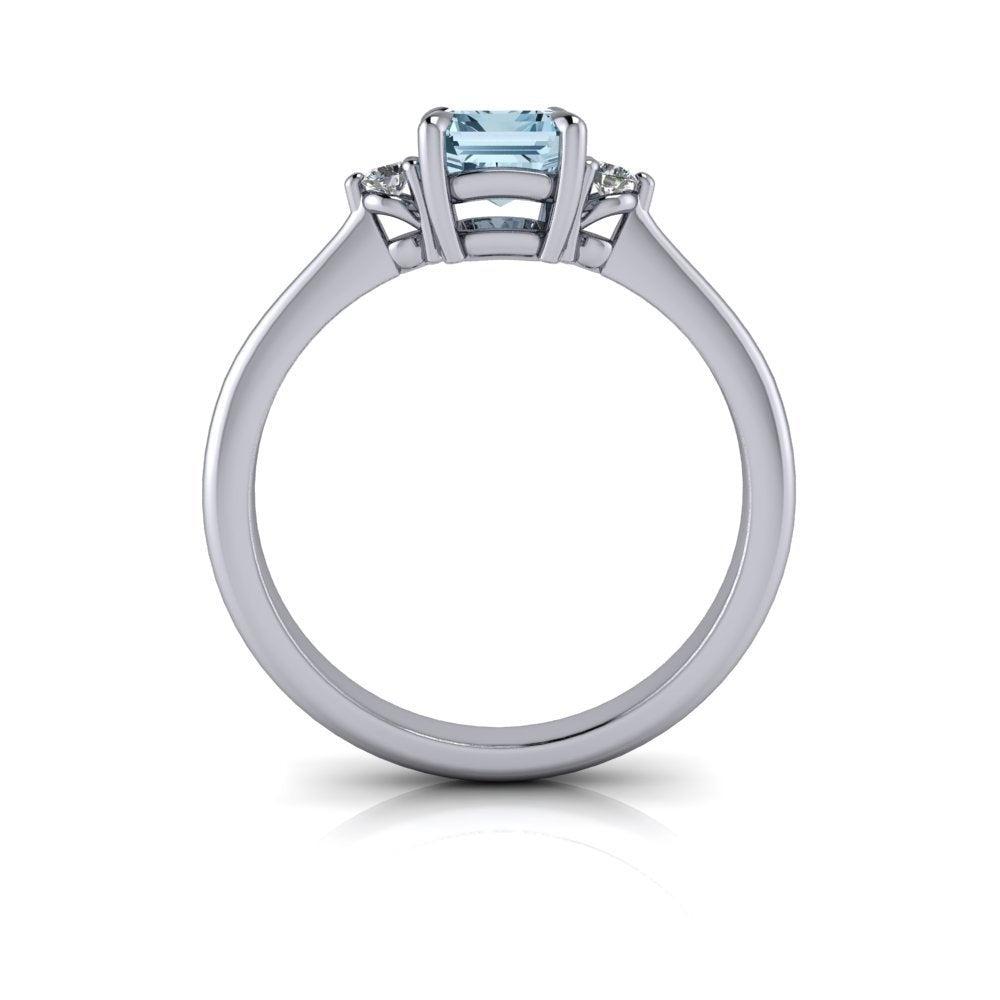 14 kt white gold Engagement Ring Bel Viaggio Designs, LLC