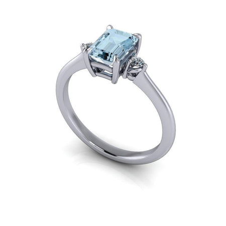 14 kt white gold Engagement Ring Bel Viaggio Designs, LLC