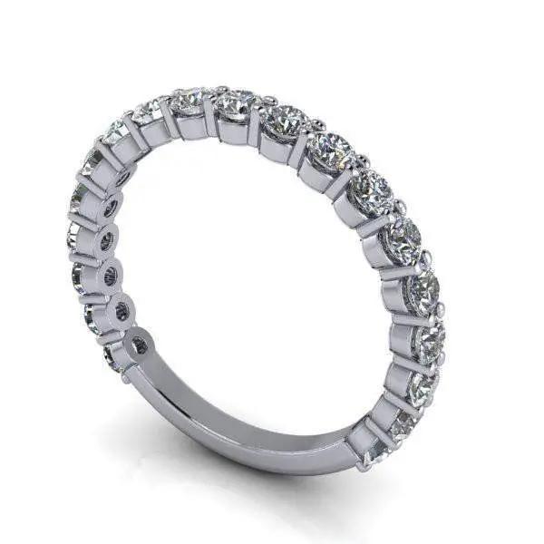 10kt white gold Wedding Band Bel Viaggio Designs, LLC