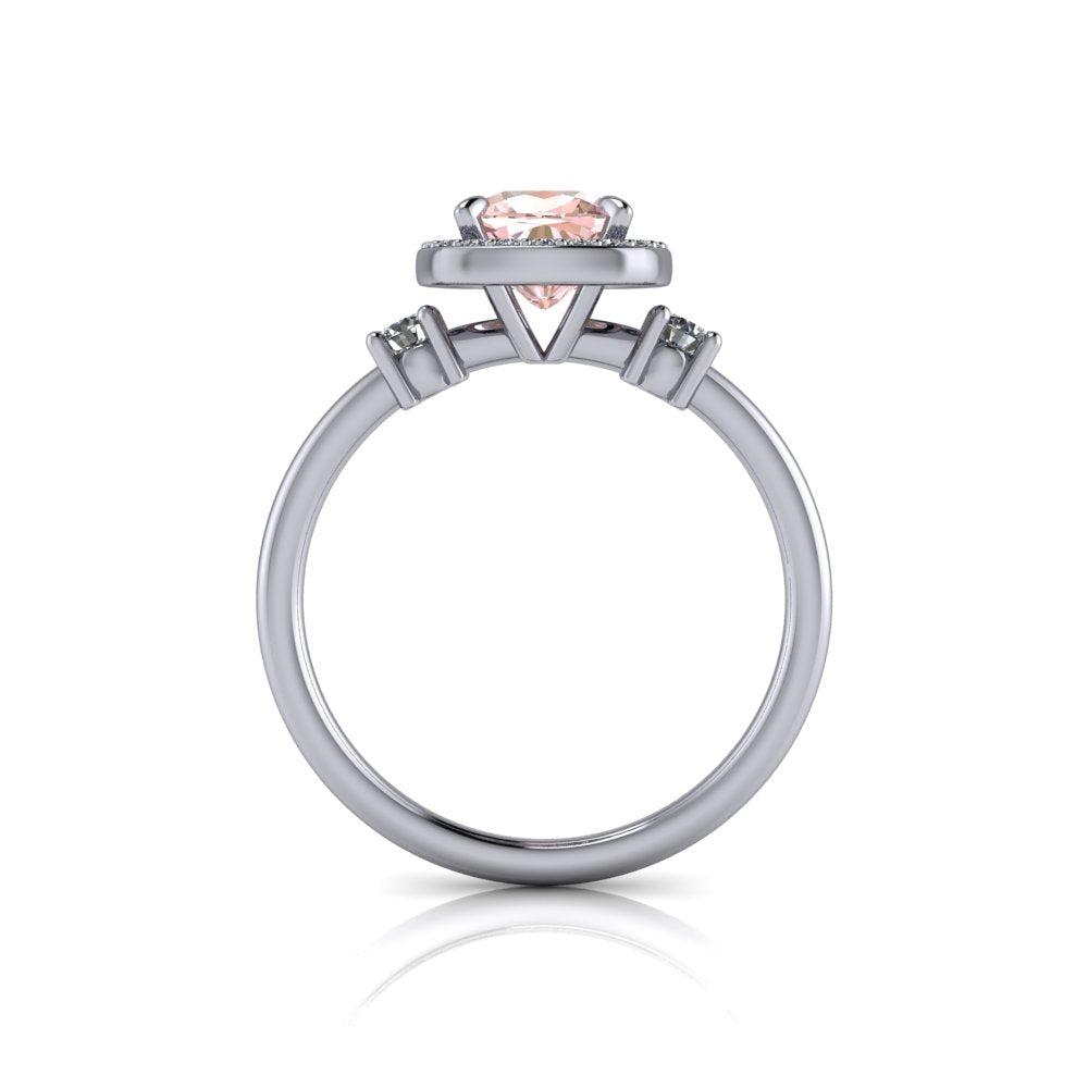 4.5 Morganite Rings Bel Viaggio Designs, LLC