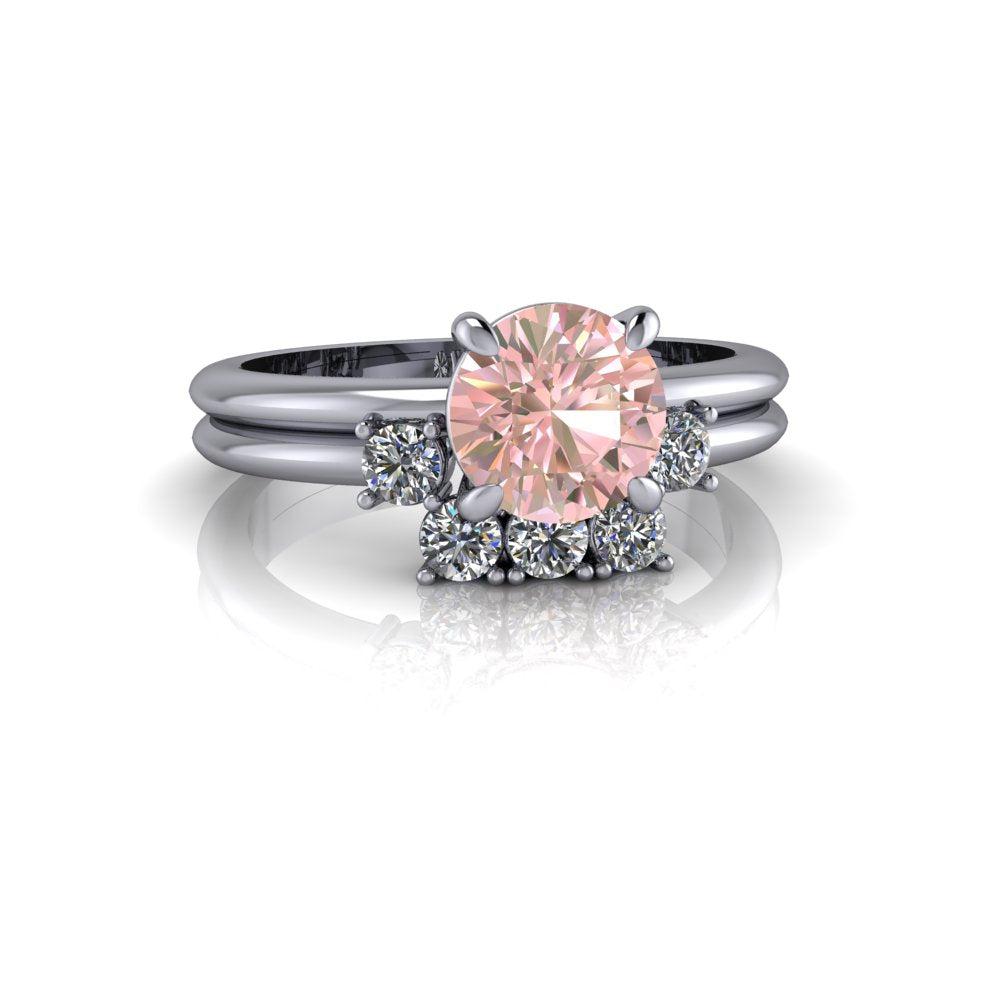 4.5 Morganite Rings Bel Viaggio Designs, LLC