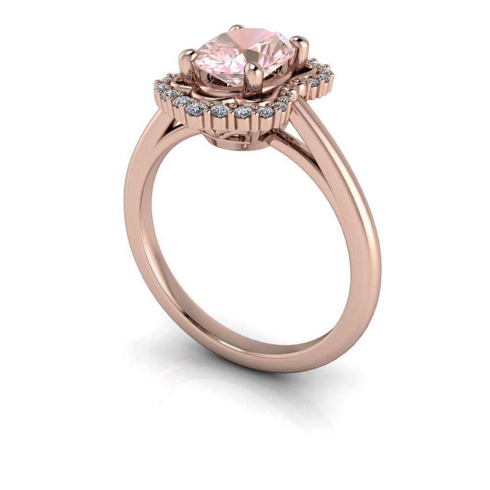 4.5 Morganite Rings Bel Viaggio Designs, LLC