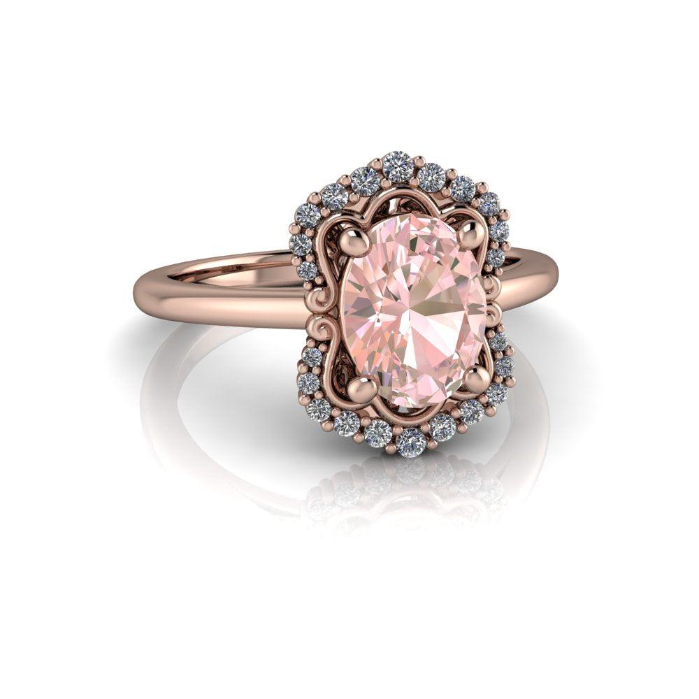 4.5 Morganite Rings Bel Viaggio Designs, LLC