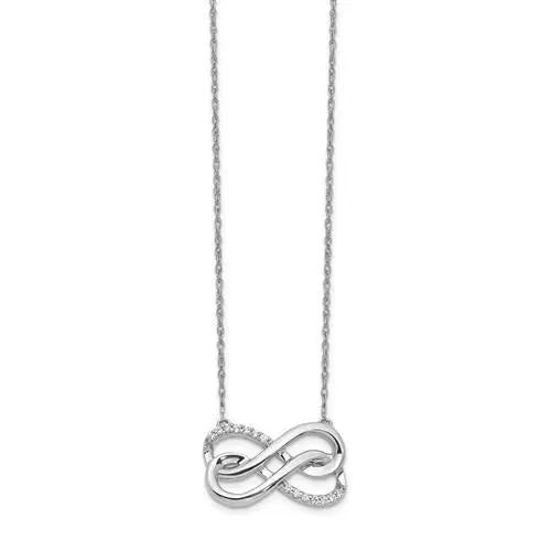 14 kt white gold necklace Bel Viaggio Designs, LLC