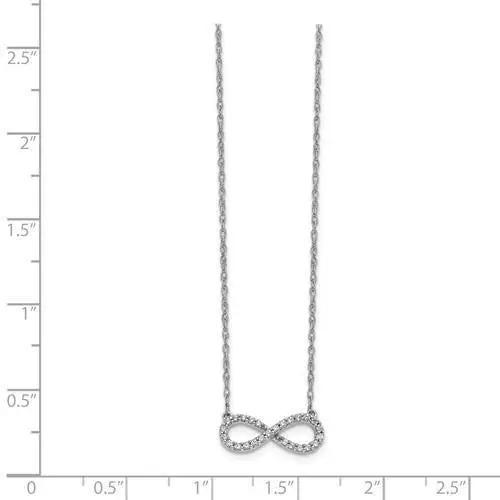 14 kt white gold necklace Bel Viaggio Designs, LLC