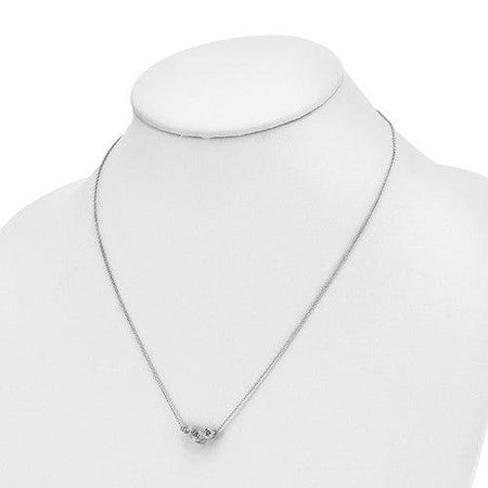 14 kt white gold necklace Bel Viaggio Designs, LLC