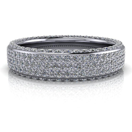 10kt white gold Wedding band Bel Viaggio Designs, LLC