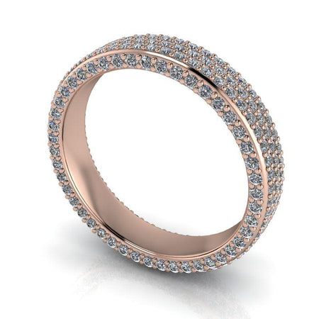 10kt rose gold Wedding band Bel Viaggio Designs, LLC