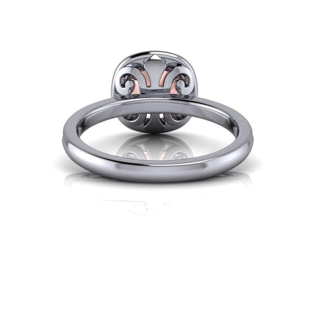 14 kt white gold Morganite Rings Bel Viaggio Designs, LLC