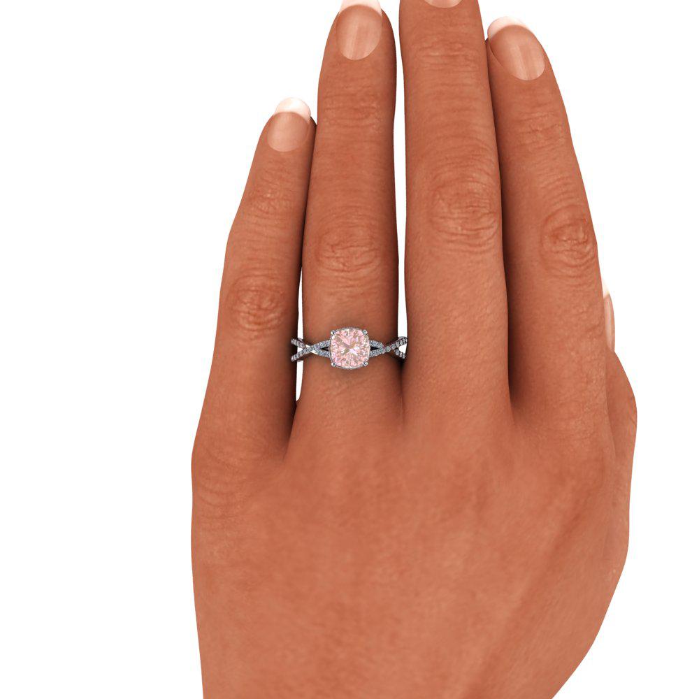 14 kt rose gold Morganite Rings Bel Viaggio Designs, LLC