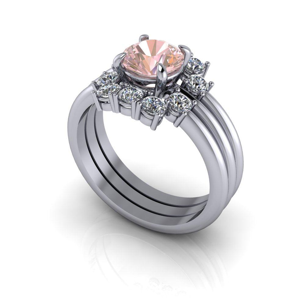 4.5 Morganite Rings Bel Viaggio Designs, LLC