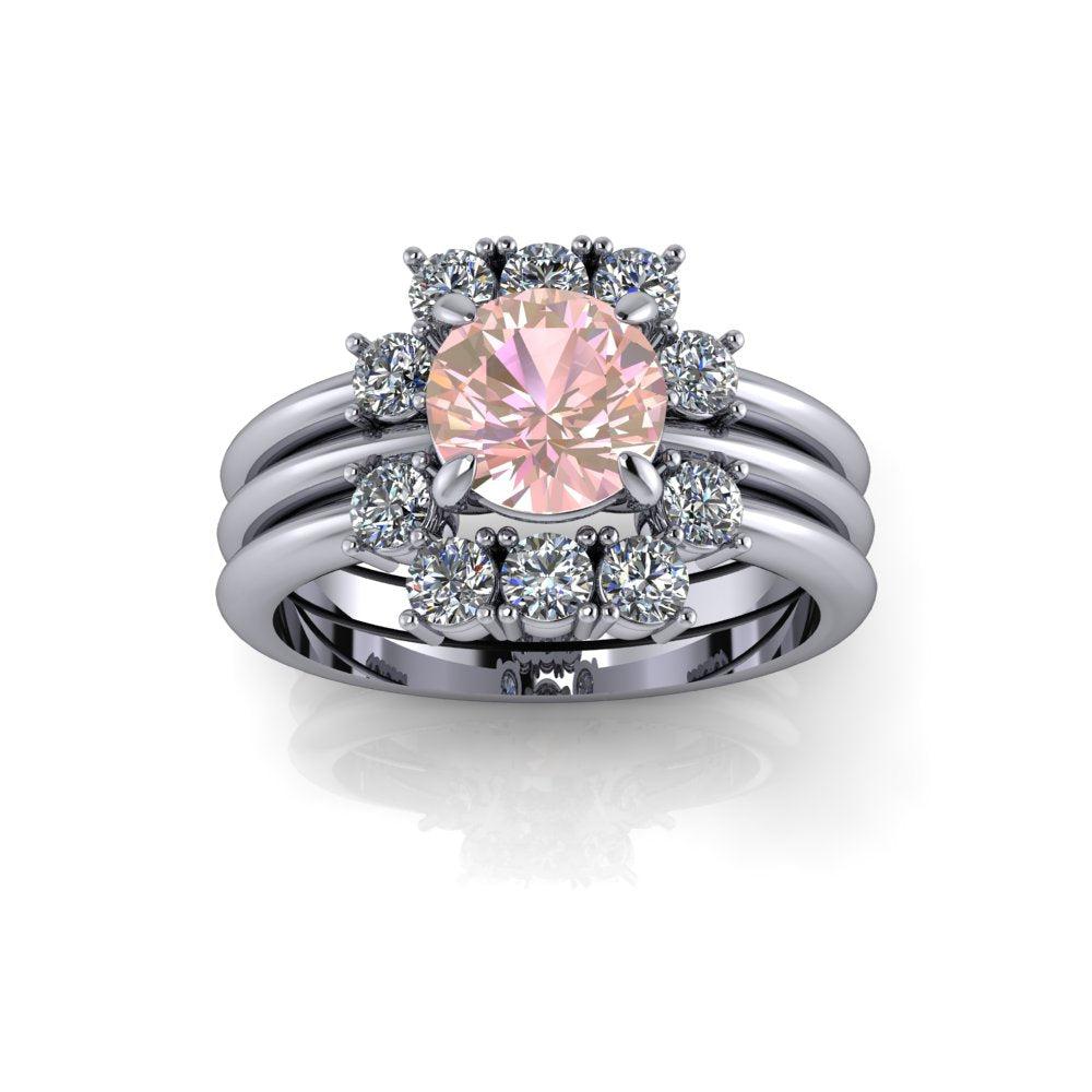 4.5 Morganite Rings Bel Viaggio Designs, LLC