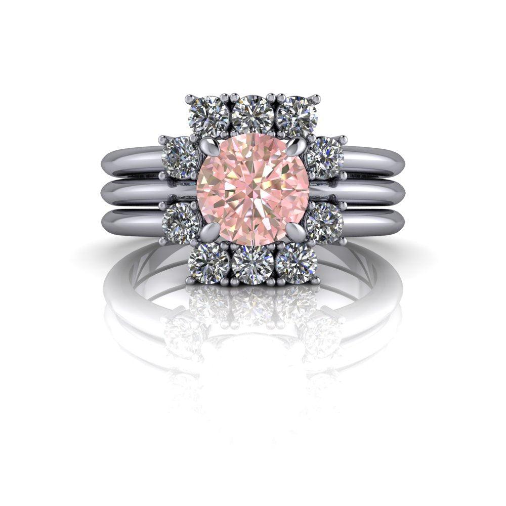 4.5 Morganite Rings Bel Viaggio Designs, LLC