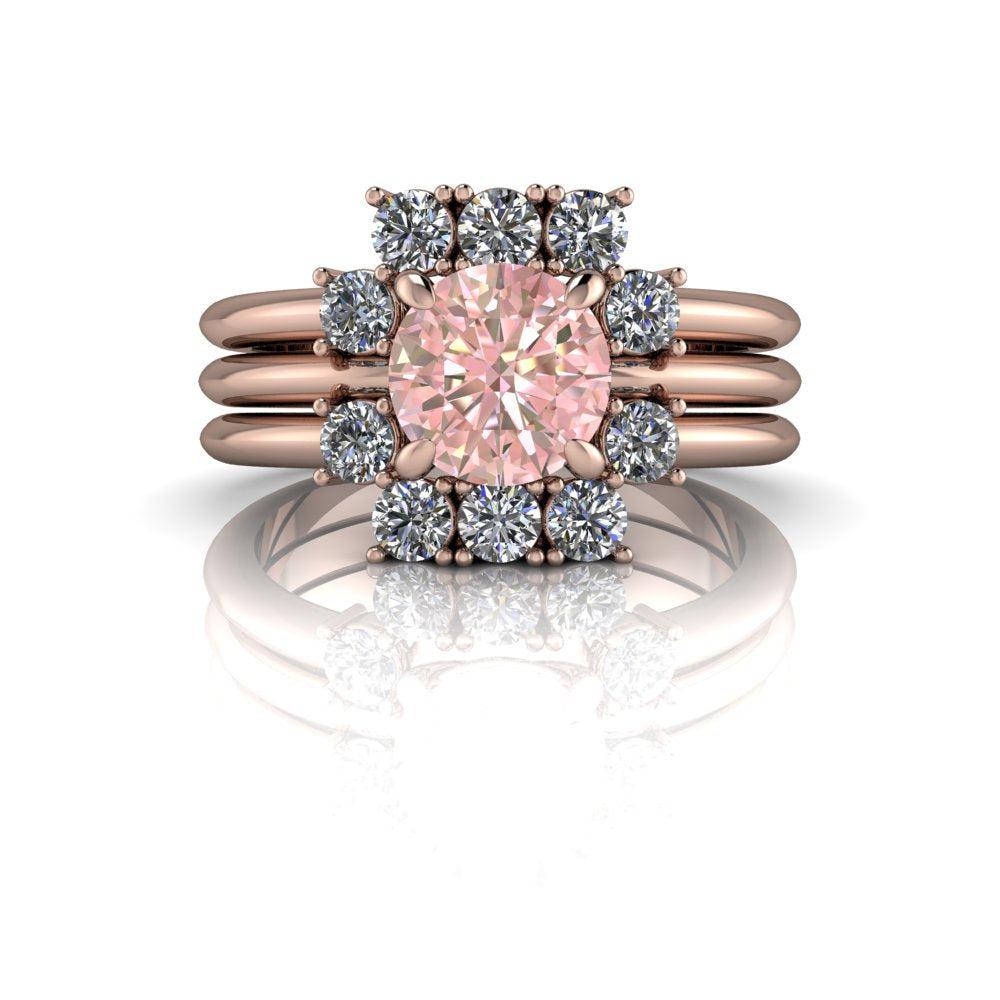 4.5 Morganite Rings Bel Viaggio Designs, LLC