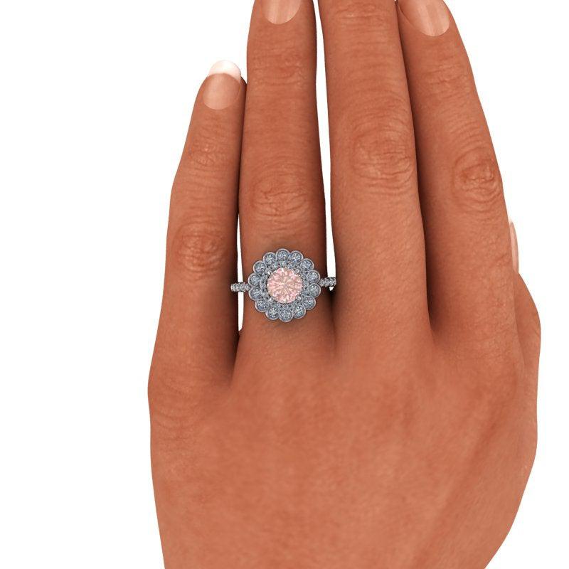 4.5 Morganite Rings Bel Viaggio Designs, LLC