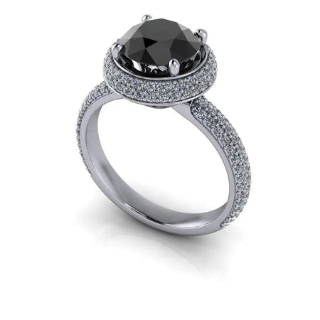 14kt White gold Engagement Ring Bel Viaggio Designs, LLC