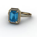14kt yellow Gold Engagement Ring Bel Viaggio Designs, LLC