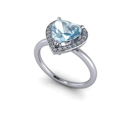 10kt white gold Engagement Ring Bel Viaggio Designs, LLC