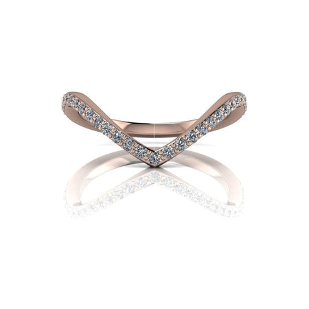 10kt rose gold Wedding band Bel Viaggio Designs, LLC