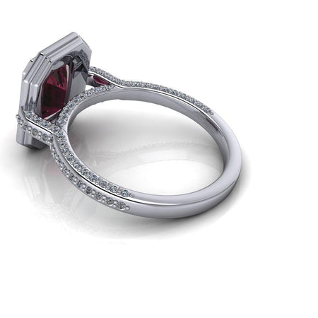 14 kt white gold Engagement Ring Bel Viaggio Designs, LLC