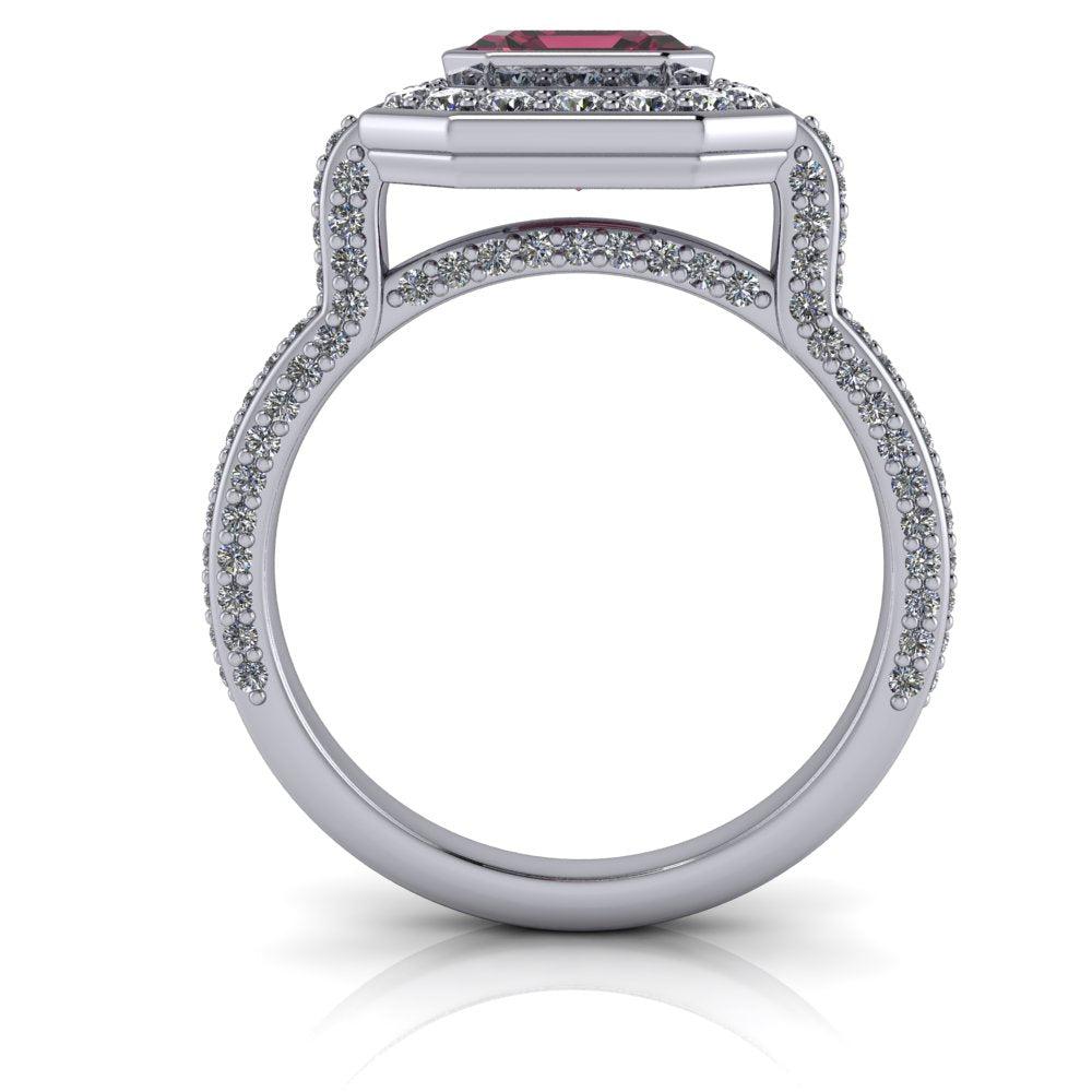 14 kt white gold Engagement Ring Bel Viaggio Designs, LLC