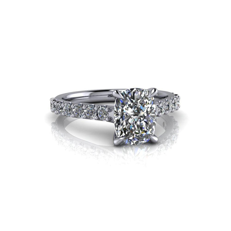 14 kt white gold Engagement Ring Bel Viaggio Designs, LLC