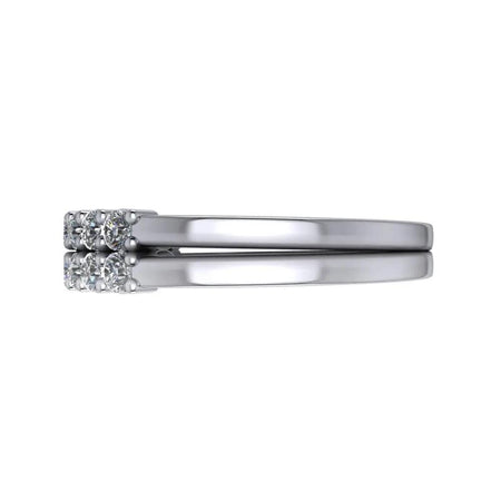 10kt white gold Wedding band Bel Viaggio Designs, LLC