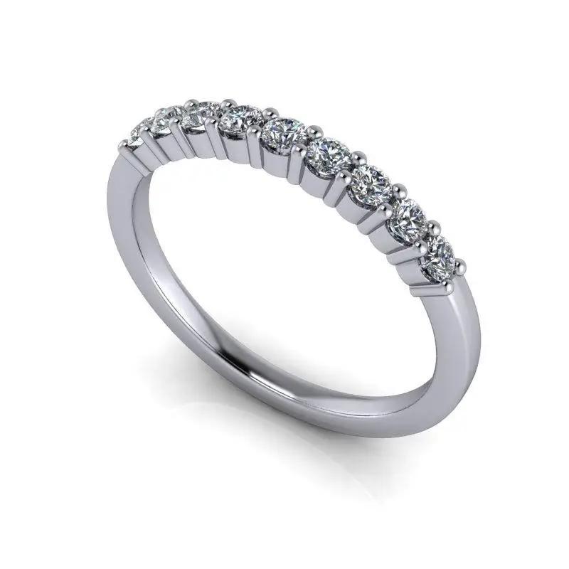 10kt white gold Wedding band Bel Viaggio Designs, LLC