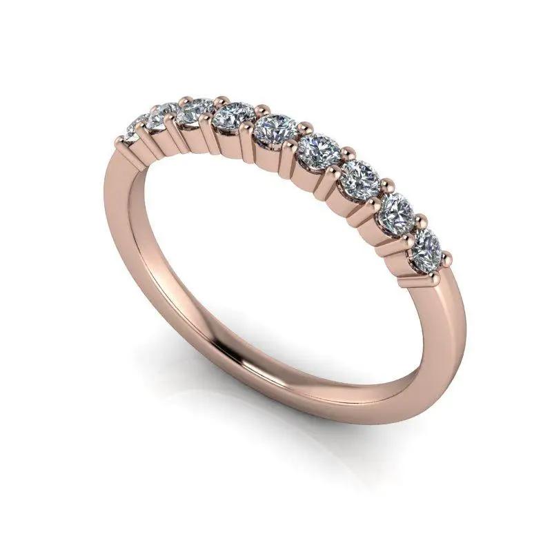 10kt rose gold Wedding band Bel Viaggio Designs, LLC