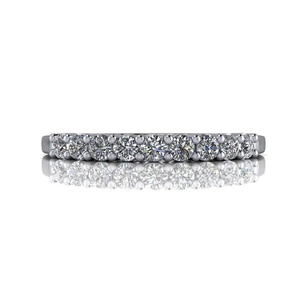 14kt white gold Wedding band Bel Viaggio Designs, LLC