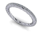 14 kt white gold Wedding band Bel Viaggio Designs, LLC