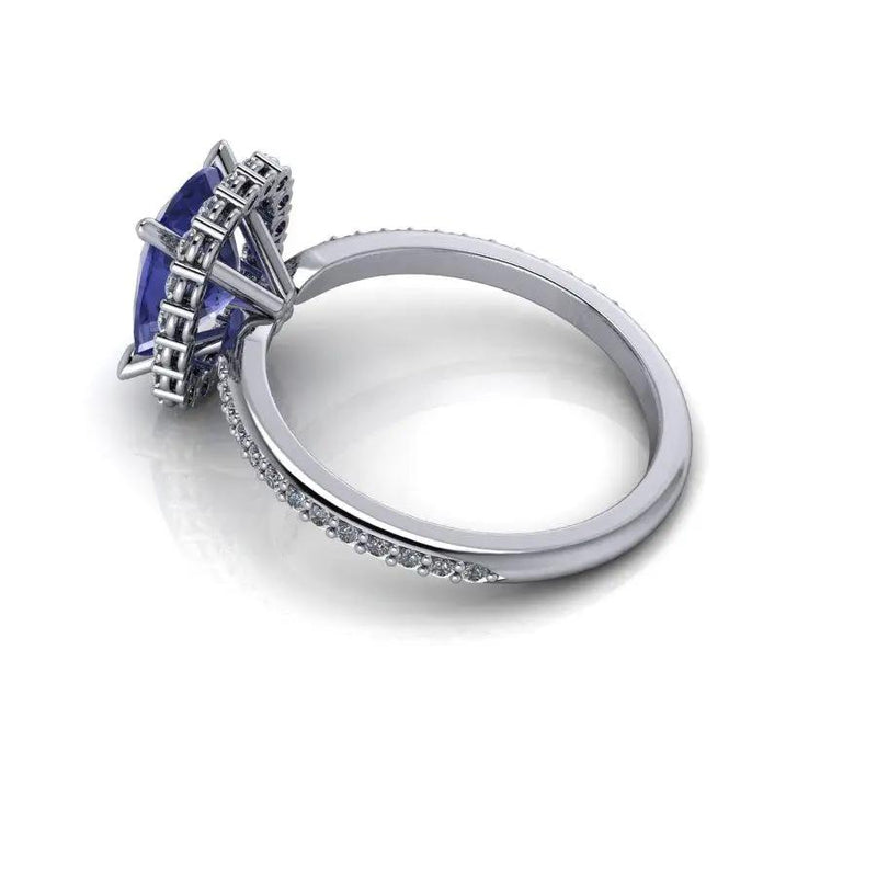 14 kt white gold Engagement Ring Bel Viaggio Designs, LLC